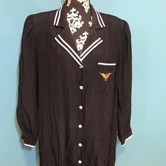 Tracy Richards Vintage Woman's Uniform Dress Button Down GUC Retro Halloween Fun - Picture 1 of 12